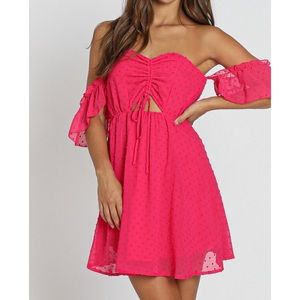 Pink flowy dress from showpo BRAND NEW